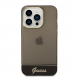 Guess PC/TPU Camera Outline Translucent Fodral för iPhone 14 Pro Max Svart