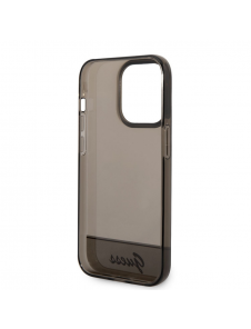 Guess PC/TPU Camera Outline Translucent Fodral för iPhone 14 Pro Max Svart