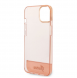Guess PC/TPU Camera Outline Translucent Fodral för iPhone 14 Plus Rosa