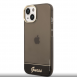 Guess PC/TPU Camera Outline Translucent Fodral för iPhone 14 Plus Svart