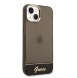 Guess PC/TPU Camera Outline Translucent Fodral för iPhone 14 Plus Svart