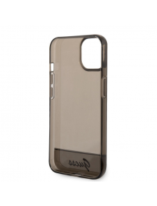 Guess PC/TPU Camera Outline Translucent Fodral för iPhone 14 Plus Svart
