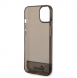 Guess PC/TPU Camera Outline Translucent Fodral för iPhone 14 Plus Svart