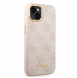 Guess PC/TPU 4G Metal Camera Outline Fodral för iPhone 14 Plus Rosa