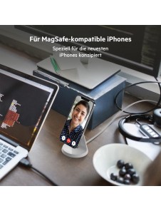 Belkin WIB003btWH magnetiskt trådlöst laddarställ – Vit