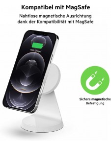 Belkin WIB003btWH magnetiskt trådlöst laddarställ – Vit