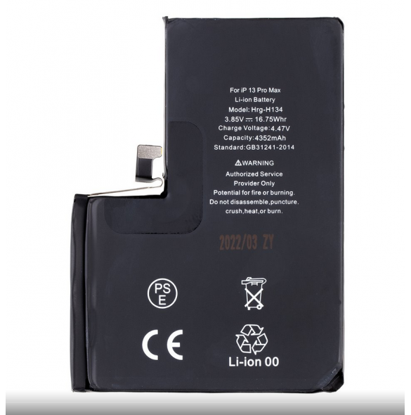 Batteri för iPhone 13 Pro Max 4352mAh Li-Ion (bulk)