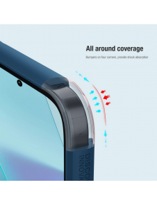 Nillkin Super Frosted PRO Back Cover för Xiaomi Redmi Note 13 Pro+ 5G Blue