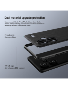 Nillkin Super Frosted PRO Back Cover för Xiaomi Redmi Note 13 Pro+ 5G Svart