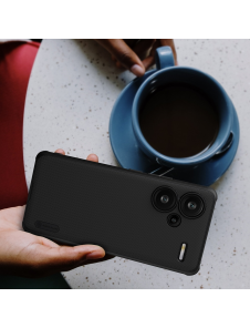 Nillkin Super Frosted PRO Back Cover för Xiaomi Redmi Note 13 Pro+ 5G Svart