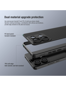Nillkin Super Frosted PRO Back Cover för Xiaomi Redmi Note 13 Pro 5G/Poco X6 5G Red