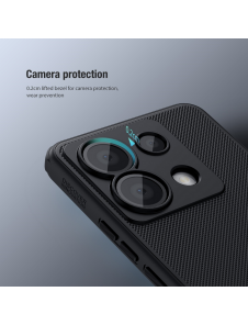 Nillkin Super Frosted PRO Back Cover för Xiaomi Redmi Note 13 Pro 5G/Poco X6 5G Red