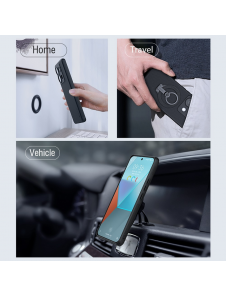 Nillkin Super Frosted PRO magnetiskt bakstycke till Xiaomi Redmi Note 13 Pro 5G/Poco X6 5G Svart