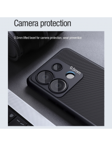 Nillkin Super Frosted PRO magnetiskt bakstycke till Xiaomi Redmi Note 13 Pro 5G/Poco X6 5G Svart