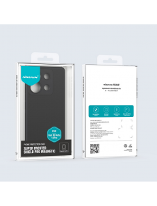 Nillkin Super Frosted PRO magnetiskt bakstycke till Xiaomi Redmi Note 13 Pro 5G/Poco X6 5G Svart