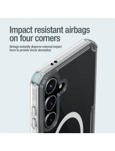Nillkin Nature TPU PRO magnetiskt skal till Samsung Galaxy S24 Transparent