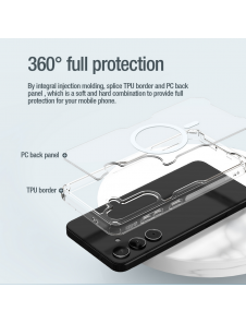 Nillkin Nature TPU PRO magnetiskt skal till Samsung Galaxy S24 Transparent