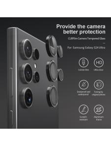 Nillkin CLRFilm kamera härdat glas för Samsung Galaxy S24 Ultra Black