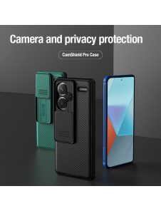 Nillkin CamShield PRO hårt fodral till Xiaomi Redmi Note 13 Pro+ 5G Svart