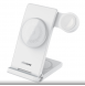 Nillkin PowerTrio 3in1 trådlös laddare MagSafe för Apple Watch Vit (MFI)
