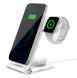 Nillkin PowerTrio 3in1 trådlös laddare MagSafe för Apple Watch Vit (MFI)