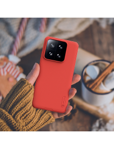 Nillkin Super Frosted PRO Back Cover för Xiaomi 14 Red