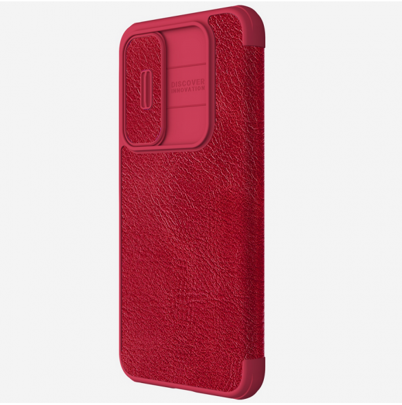 Nillkin Qin Book PRO Fodral till Samsung Galaxy A55 5G Röd