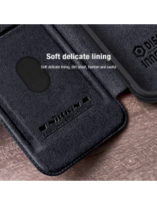 Nillkin Qin Book PRO Fodral till Samsung Galaxy A55 5G Röd