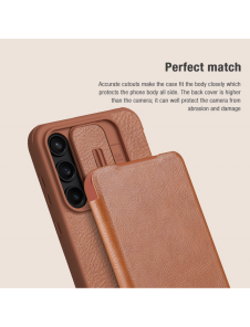Nillkin Qin Book PRO Fodral till Samsung Galaxy A55 5G Röd
