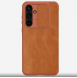 Nillkin Qin Book PRO-fodral till Samsung Galaxy A55 5G Brun