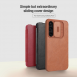 Nillkin Qin Book PRO-fodral till Samsung Galaxy A55 5G Brun