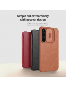 Nillkin Qin Book PRO Fodral till Samsung Galaxy A55 5G Svart