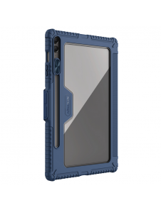 Nillkin Bumper PRO Protective Stand Case Multi-angle för Samsung Galaxy Tab S9 FE+ Sapphire Blue