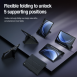 Nillkin Bumper PRO Protective Stand Case Multi-angle för Samsung Galaxy Tab S9 FE+ Svart