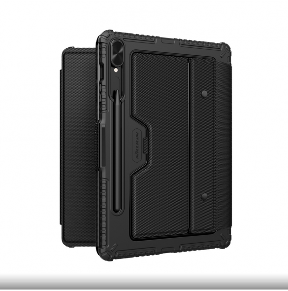Nillkin Bumper Combo tangentbordsfodral (bakgrundsbelyst version) för Samsung Tab S9+ Svart