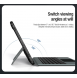 Nillkin Bumper Combo tangentbordsfodral (bakgrundsbelyst version) för Samsung Tab S9+ Svart