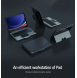 Nillkin Bumper Combo tangentbordsfodral (bakgrundsbelyst version) för Samsung Tab S9+ Svart