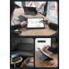 Nillkin Bumper Combo tangentbordsfodral (bakgrundsbelyst version) för Samsung Tab S9+ Svart