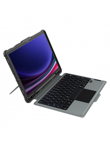 Nillkin Bumper Combo tangentbordsfodral (bakgrundsbelyst version) för Samsung Tab S9 Svart