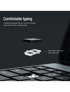 Nillkin Bumper Combo tangentbordsfodral (bakgrundsbelyst version) för Samsung Tab S9 Svart