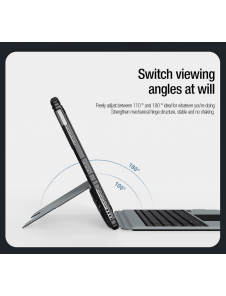 Nillkin Bumper Combo tangentbordsfodral (bakgrundsbelyst version) för iPad 12.9 Pro 2020/2021/2022 Svart