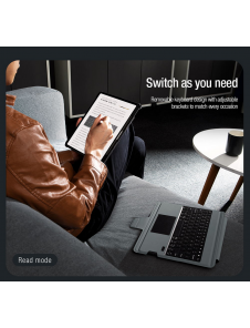 Nillkin Bumper Combo tangentbordsfodral (bakgrundsbelyst version) för iPad 12.9 Pro 2020/2021/2022 Svart