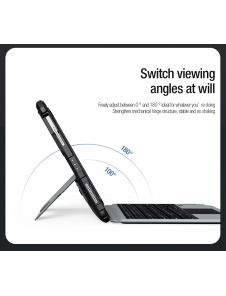 Nillkin Bumper Combo tangentbordsfodral (bakgrundsbelyst version) för iPad Air 10.9 2020/Air 4/Air 5/Pro 11 2020/2021/2022 Svart
