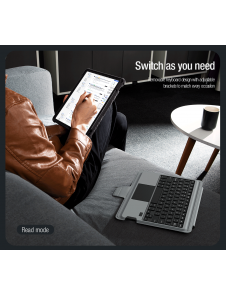 Nillkin Bumper Combo tangentbordsfodral (bakgrundsbelyst version) för iPad Air 10.9 2020/Air 4/Air 5/Pro 11 2020/2021/2022 Svart
