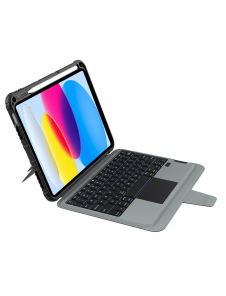 Nillkin Bumper Combo tangentbordsfodral (bakgrundsbelyst version) för iPad 10.9 2022 Svart