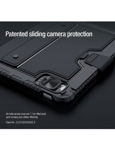 Nillkin Bumper Combo tangentbordsfodral (bakgrundsbelyst version) för iPad 10.9 2022 Svart