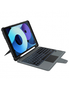 Nillkin Bumper Combo tangentbordsfodral (bakgrundsbelyst version) för iPad 10.2 2019/2020/2021 Svart