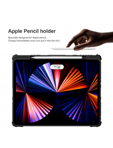 Nillkin Bumper Combo tangentbordsfodral för iPad Pro 12.9 2020/2021/2022 Svart