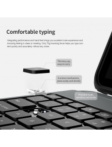 Nillkin Bumper Combo tangentbordsfodral för iPad Pro 12.9 2020/2021/2022 Svart
