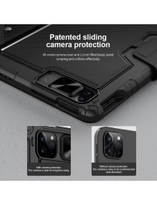 Nillkin Bumper Combo tangentbordsfodral för iPad Pro 12.9 2020/2021/2022 Svart